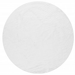 Tapis rond - Aranga Super Soft Fur (blanc)
