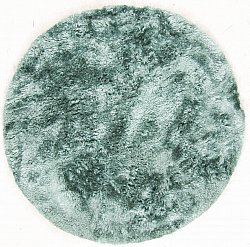 Tapis rond - Janjira (bleu/vert)
