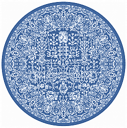 Tapis rond - Menfi (bleu)