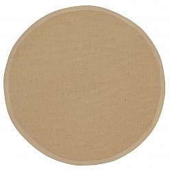 Tapis rond (sisal) - Agave (beige/ivoire)