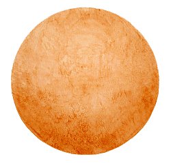 Tapis rond - Aranga Super Soft Fur (orange)