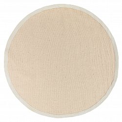 Tapis rond (sisal) - Agave (beige/grise)