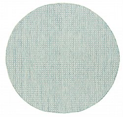 Tapis rond - Snowshill (turquoise/blanc)