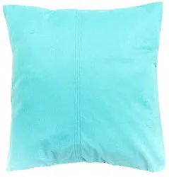 Coussin en velours (turquoise) (housse de coussin) 45 x 45 cm