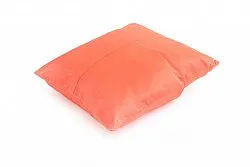 Coussin en velours (orange) (housse de coussin) 45 x 45 cm