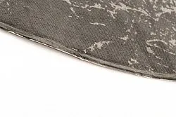 Tapis patchwork - Cassis (rond) (gris)