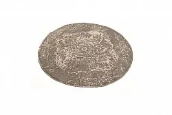 Tapis patchwork - Cassis (rond) (gris)