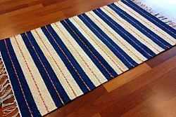 Tapis chiffons - Alva (bleu)