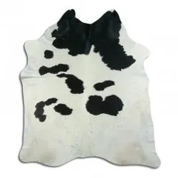 Cuir de vache - Noir/blanc 1039
