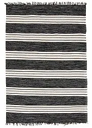 Tapis patchwork - Kajsa (noir)