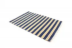 Tapis en patchwork - Alva (bleu)