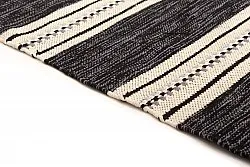 Tapis patchwork - Kajsa (noir)