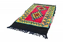 Tapis berbère marocain Boucherouite 260 x 135 cm