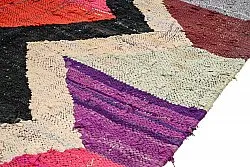 Tapis berbère marocain Boucherouite 135 x 245 cm