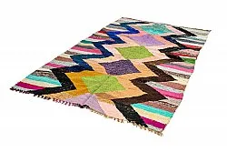 Tapis berbère marocain Boucherouite 155 x 260 cm