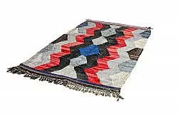 Tapis berbère marocain Boucherouite 135 x 225 cm