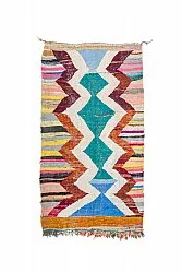 Tapis berbère marocain Boucherouite 125 x 225 cm