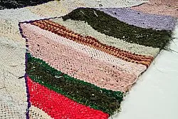 Tapis berbère marocain Boucherouite 125 x 230 cm