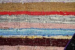 Tapis berbère marocain Boucherouite 125 x 230 cm