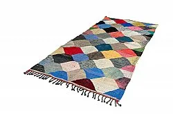 Tapis berbère marocain Boucherouite 145 x 300 cm
