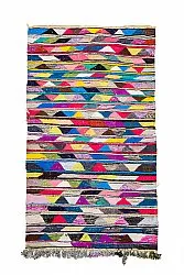 Tapis berbère marocain Boucherouite 130 x 225 cm