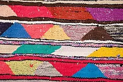 Tapis berbère marocain Boucherouite 130 x 225 cm