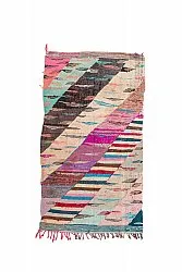 Tapis berbère marocain Boucherouite 135 x 245 cm