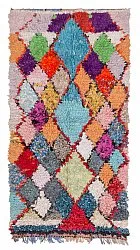 Tapis Marocain Berbère Boucherouite 215 x 110 cm