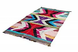 Tapis berbère marocain Boucherouite 140 x 255 cm