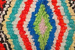 Tapis berbère marocain Boucherouite 285 x 135 cm