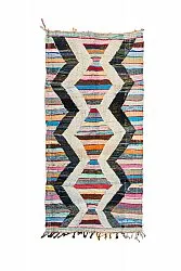 Tapis berbère marocain Boucherouite 125 x 265 cm