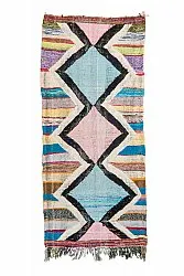 Tapis berbère marocain Boucherouite 120 x 275 cm
