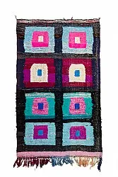 Tapis berbère marocain Boucherouite 140 x 225 cm