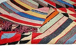 Tapis berbère marocain Boucherouite 145 x 250 cm