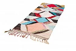 Tapis berbère marocain Boucherouite 370 x 190 cm