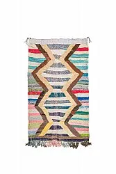 Tapis berbère marocain Boucherouite 120 x 210 cm