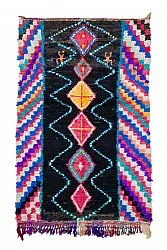 Tapis berbère marocain Boucherouite 250 x 155 cm