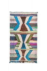 Tapis berbère marocain Boucherouite 140 x 250 cm
