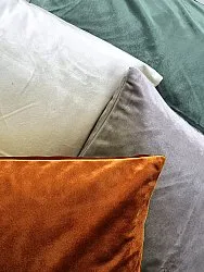 Housse de coussin Marlyn en velours (orange)