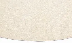 Tapis rond en coton - Billie (blanc)