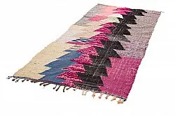 Tapis berbère marocain Boucherouite 125 x 290 cm