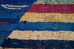 Tapis berbère marocain Boucherouite 135 x 230 cm