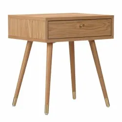 Table de chevet - Prime (chêne/laiton)