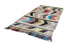 Tapis berbère marocain Boucherouite 155 x 305 cm
