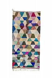 Tapis berbère marocain Boucherouite 150 x 305 cm