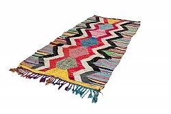 Tapis berbère marocain Boucherouite 125 x 265 cm