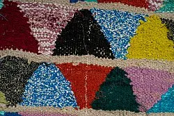 Tapis berbère marocain Boucherouite 125 x 255 cm
