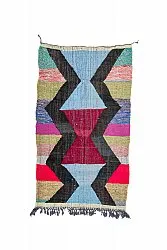 Tapis berbère marocain Boucherouite 135 x 240 cm