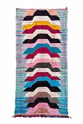 Tapis berbère marocain Boucherouite 150 x 310 cm