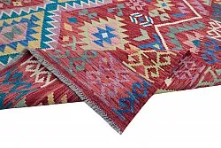 Tapis Oriental - Vegi Kelim Hand Woven - 161 x 243 cm